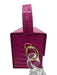 L' Afshar Pink & Clear Leather Croc Embossed Square Clear Chain Top Handle Bag Pink & Clear / Mini