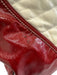 Gucci Red, Cream & Black Leather Patent Rolled Top Handles Bag Red, Cream & Black