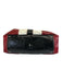 Gucci Red, Cream & Black Leather Patent Rolled Top Handles Bag Red, Cream & Black