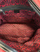 Gucci Red, Cream & Black Leather Patent Rolled Top Handles Bag Red, Cream & Black