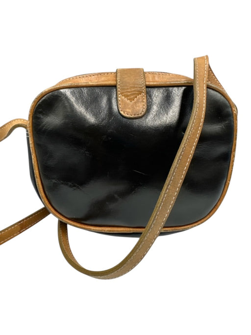 Yves Saint Laurent Black & Tan Leather Crossbody Bag Black & Tan
