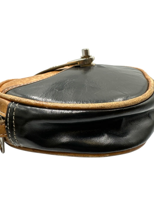 Yves Saint Laurent Black & Tan Leather Crossbody Bag Black & Tan