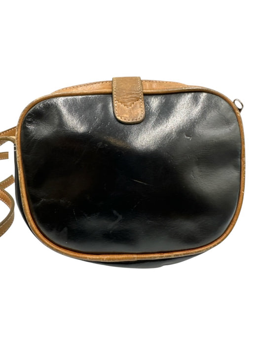 Yves Saint Laurent Black & Tan Leather Crossbody Bag Black & Tan