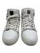 MCM Shoe Size 36 White Leather Lace Up Mid Top Sneakers White / 36