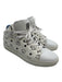 MCM Shoe Size 36 White Leather Lace Up Mid Top Sneakers White / 36
