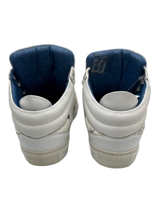 MCM Shoe Size 36 White Leather Lace Up Mid Top Sneakers White / 36