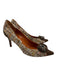 Moschino Shoe Size 36 Brown & Multi Leather Tweed Pointed Toe Pumps Brown & Multi / 36
