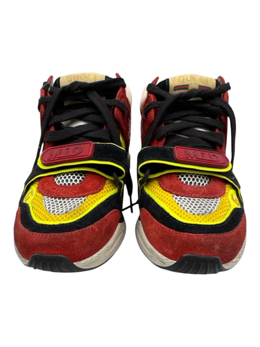 Gucci Shoe Size 36 Multicolor Leather Velcro Strap Mid Top Sneakers Multicolor / 36