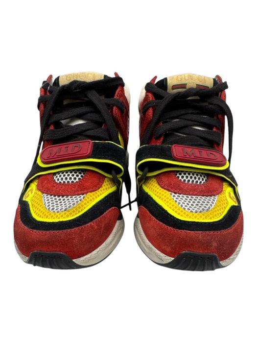 Gucci Shoe Size 36 Multicolor Leather Velcro Strap Mid Top Sneakers Multicolor / 36