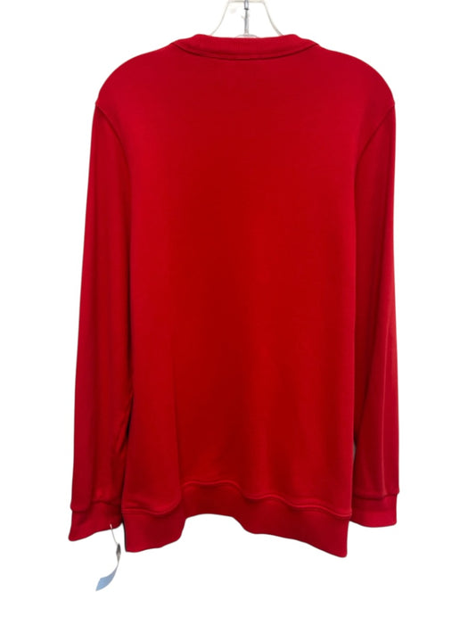 Burberry Size L Red & Black Cotton Graphic Print Sweatshirt Sweater Red & Black / L