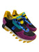 Dolce & Gabbana Shoe Size 36.5 Purple, Yellow, Blue Leather Upper Mesh Sneakers Purple, Yellow, Blue / 36.5