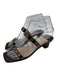Louis Vuitton Shoe Size 36 Mixed Brown Leather Square Toe Checkered Pumps Mixed Brown / 36