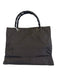 Gucci Black Nylon Tote Bamboo Handle Bag Black / Small