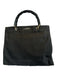 Gucci Black Nylon Tote Bamboo Handle Bag Black / Small