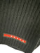 Prada Black Wool Knit scarf Black / Small