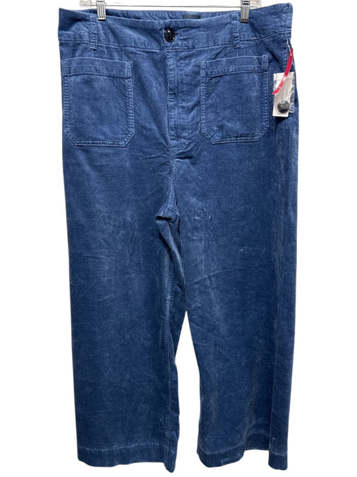 Maeve Size 34 Blue Cotton & Modal Corduroy zip fly Patch Pockets Pants Blue / 34