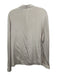 St John Size 14 Khaki Beige Silk Blend Rhinestone Drape Front Button Cuff Top Khaki Beige / 14