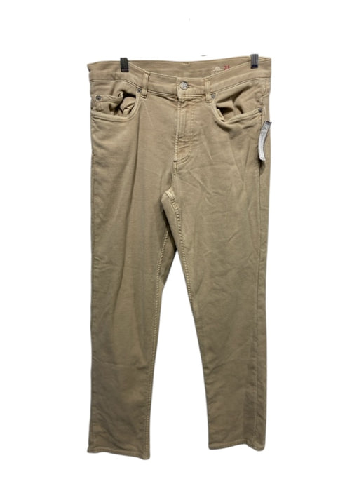 Faherty Size 31 Tan Cotton Blend Solid Khakis Men's Pants 31