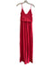 Susana Monaco Size S Pink Nylon Spaghetti Strap solid color V Neck Dress Pink / S