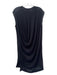 Helmut Lang Size P Black Triacetate Blend Overlay Sleeveless Round Neck Dress Black / P