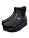 4CCCCEES Shoe Size 38 Black Leather Stretch Panel Round square toe Boots Black / 38