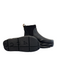 4CCCCEES Shoe Size 38 Black Leather Stretch Panel Round square toe Boots Black / 38