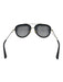 Gucci Black Acetate & Metal Polarized Gold Hardware Aviator Sunglasses Black