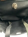 Hermes Black Canvas & Leather Silver Hardware Backpack Top Handle Bag Black / Medium
