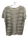 Armani Collezioni Size 14 Taupe Viscose Blend Short Sleeve Pintuck Sheer Top Taupe / 14