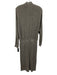 Saturday Sunday Size M Gray & Black Viscose & Polyester Long Sleeve Dress Gray & Black / M