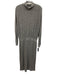 Saturday Sunday Size M Gray & Black Viscose & Polyester Long Sleeve Dress Gray & Black / M