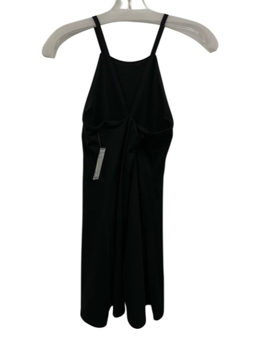 MWL Madewell Size M Black Polyester & Elastane Sleeveless Criss Cross Back Dress Black / M
