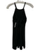 MWL Madewell Size M Black Polyester & Elastane Sleeveless Criss Cross Back Dress Black / M