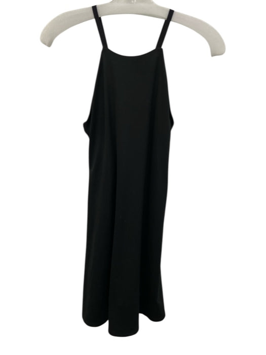 MWL Madewell Size M Black Polyester & Elastane Sleeveless Criss Cross Back Dress Black / M