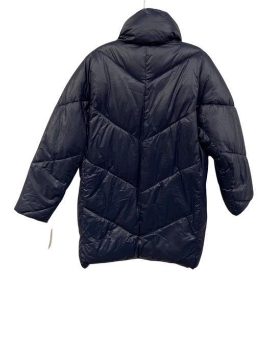 J Crew Size S Navy Blue Polyamide Polyester Fill Puffer Quilted Coat Navy Blue / S