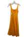 Zara Size S Orange Cotton Sleeveless seam detail Paneled Scoop neck Dress Orange / S