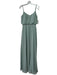 Birdy Grey Size XS Mint Green Polyester V Neck Spaghetti Strap Floor Length Gown Mint Green / XS