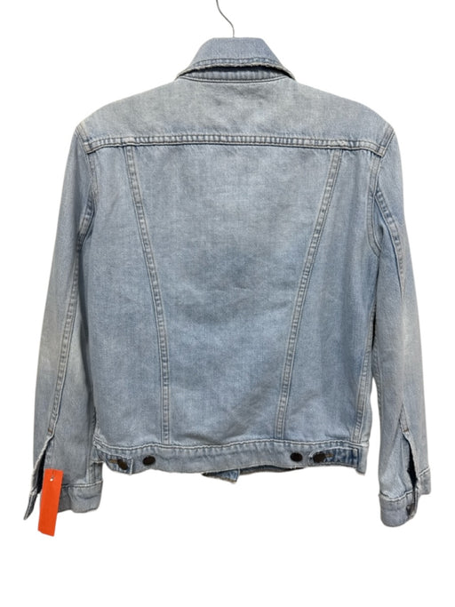 Frame Size XXS Light Wash Cotton Blend Denim Jean Jacket Jacket Light Wash / XXS