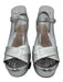 Imagine Vince Camuto Shoe Size 37 sliver Textured Leather Metallic Pumps sliver / 37