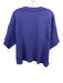 XiRENA Size M Violet Purple Cotton Short Sleeve Crew Neck Raw Hem Sweatshirt Top Violet Purple / M