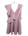 Ted Baker Size 2/M Pink Polyester Ruffle Detail Sleeveless Above Knee Dress Pink / 2/M