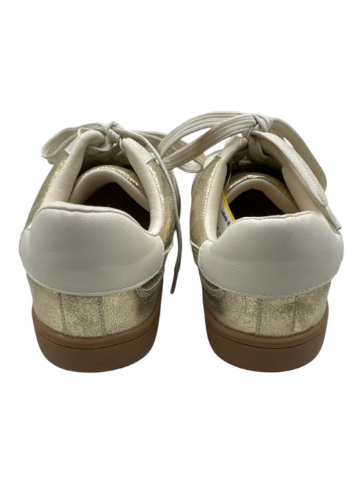 Dolce Vita Shoe Size 10 Gold Leather Lace Up Metallic Coated Shoes Gold / 10