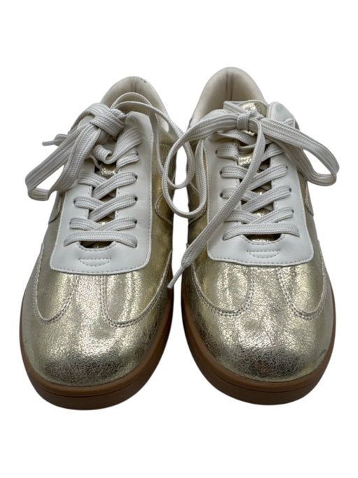Dolce Vita Shoe Size 10 Gold Leather Lace Up Metallic Coated Shoes Gold / 10