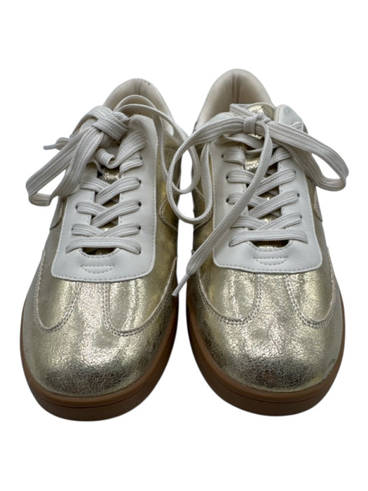 Dolce Vita Shoe Size 10 Gold Leather Lace Up Metallic Coated Shoes Gold / 10