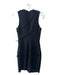 5a7 Cinq a Sept Size 4 Black Polyester Blend Raw Edge Sleeveless Paneled Dress Black / 4