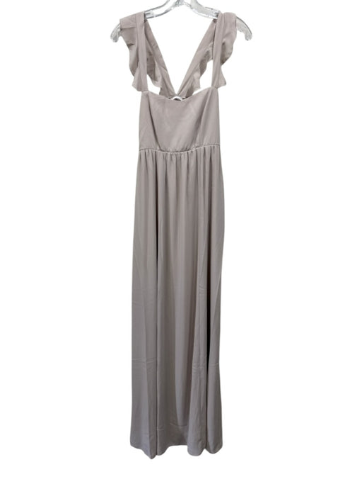 Show Me Your Mumu Size Medium Gray Polyester Blend Sleeveless Maxi Gown Gray / Medium
