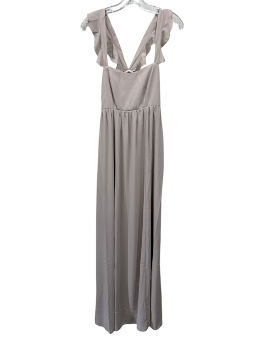 Show Me Your Mumu Size Medium Gray Polyester Blend Sleeveless Maxi Gown Gray / Medium