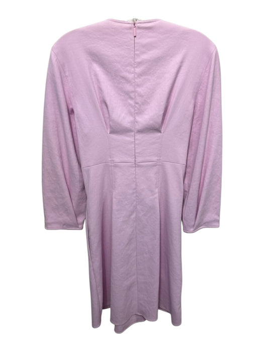 Tibi Size 2 Lilac Polyester Blend Long Sleeve Lace Up Dress Lilac / 2