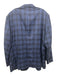 Peter Millar Blue & Black Wool Plaid 2 Button Men's Blazer Blue & Black / 50R