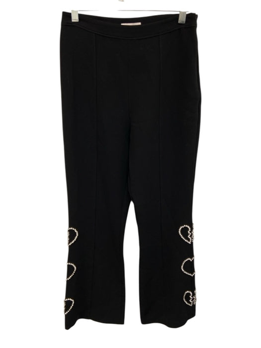 5a7 Cinq a Sept Size 2 Black Triacetate Jeweled Side Zip Pants Black / 2
